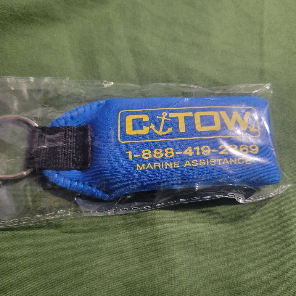 Waterproof stay a float keychain for boats, jetskis, etc